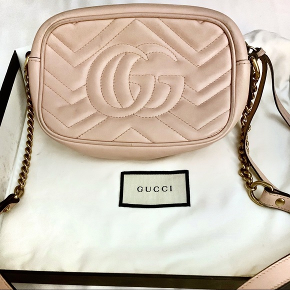 GG Marmont matelassé mini bag _ Pink - Picture 2 of 8